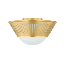 Hudson Valley Orange 2731-AGB - ELSMERE Flush Mount