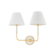 Hudson Valley Orange MDS2201-AGB/OW - Wedgewood Wall Sconce