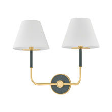Hudson Valley Orange MDS2201-AGB/SSG - Wedgewood Wall Sconce